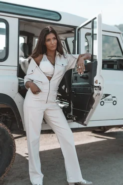 The Muse Jumpsuit Light Beige