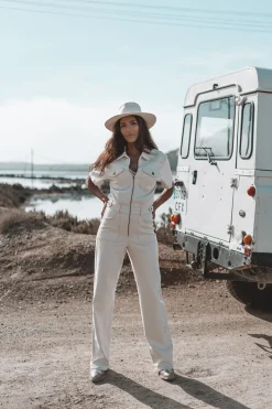 The Muse Jumpsuit Light Beige