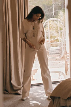 The Muse Neutral Jeans Light Beige