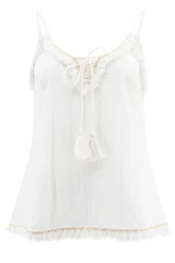 Top à bretelles Dalia Blanc