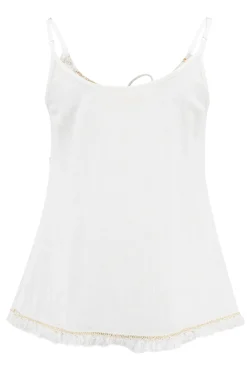 Top à bretelles Dalia Blanc