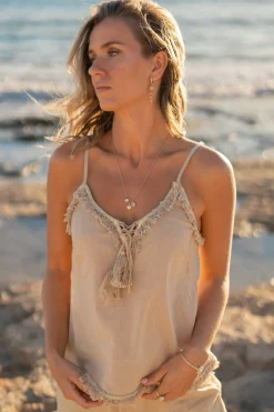 Top à bretelles Dalia Sand