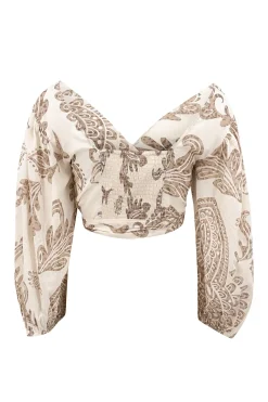 Top Adella Taupe