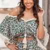 Top Ana Leopard Noir