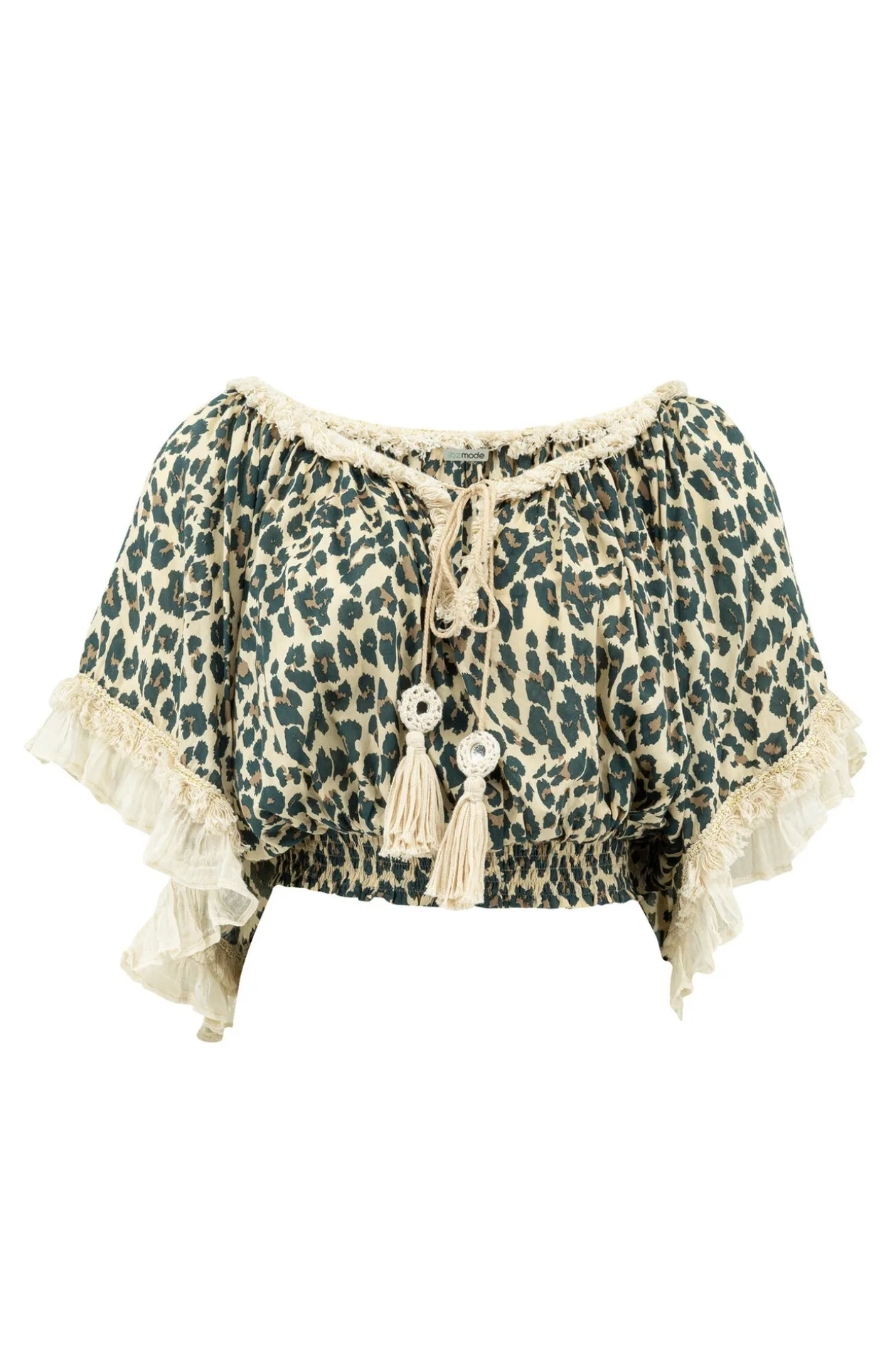 Top Ana Leopard Noir
