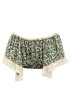 Top Ana Leopard Noir