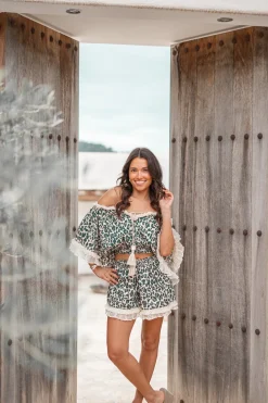 Top Ana Leopard Noir