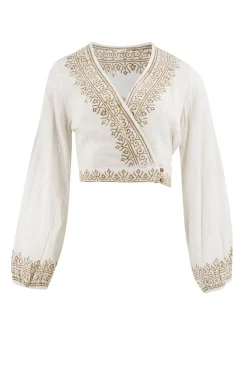 Top cache-cœur Adri Scorva Blanc