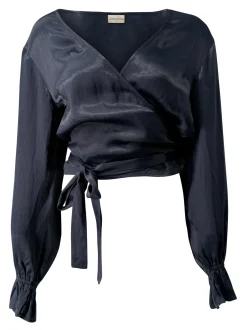 Top cache-cœur en satin Noor