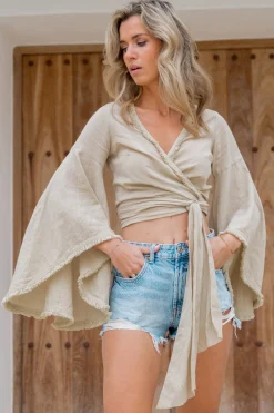 Top enveloppant Garcia Taupe