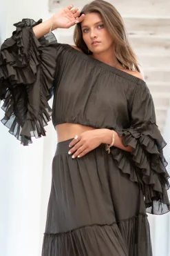 Top Flair Boho Taupe foncé