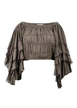 Top Flair Boho Taupe foncé