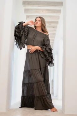 Top Flair Boho Taupe foncé