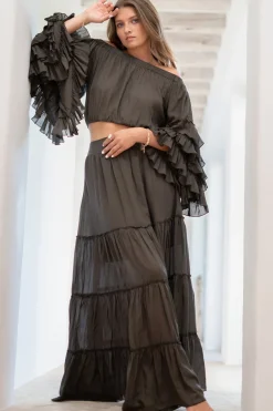 Top Flair Boho Taupe foncé