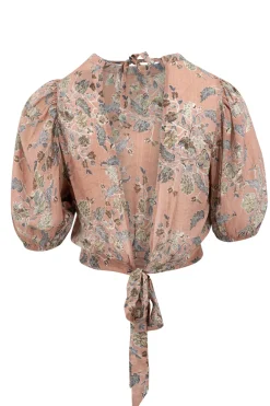 Top imprimé Flora Multi Colour Old Rose
