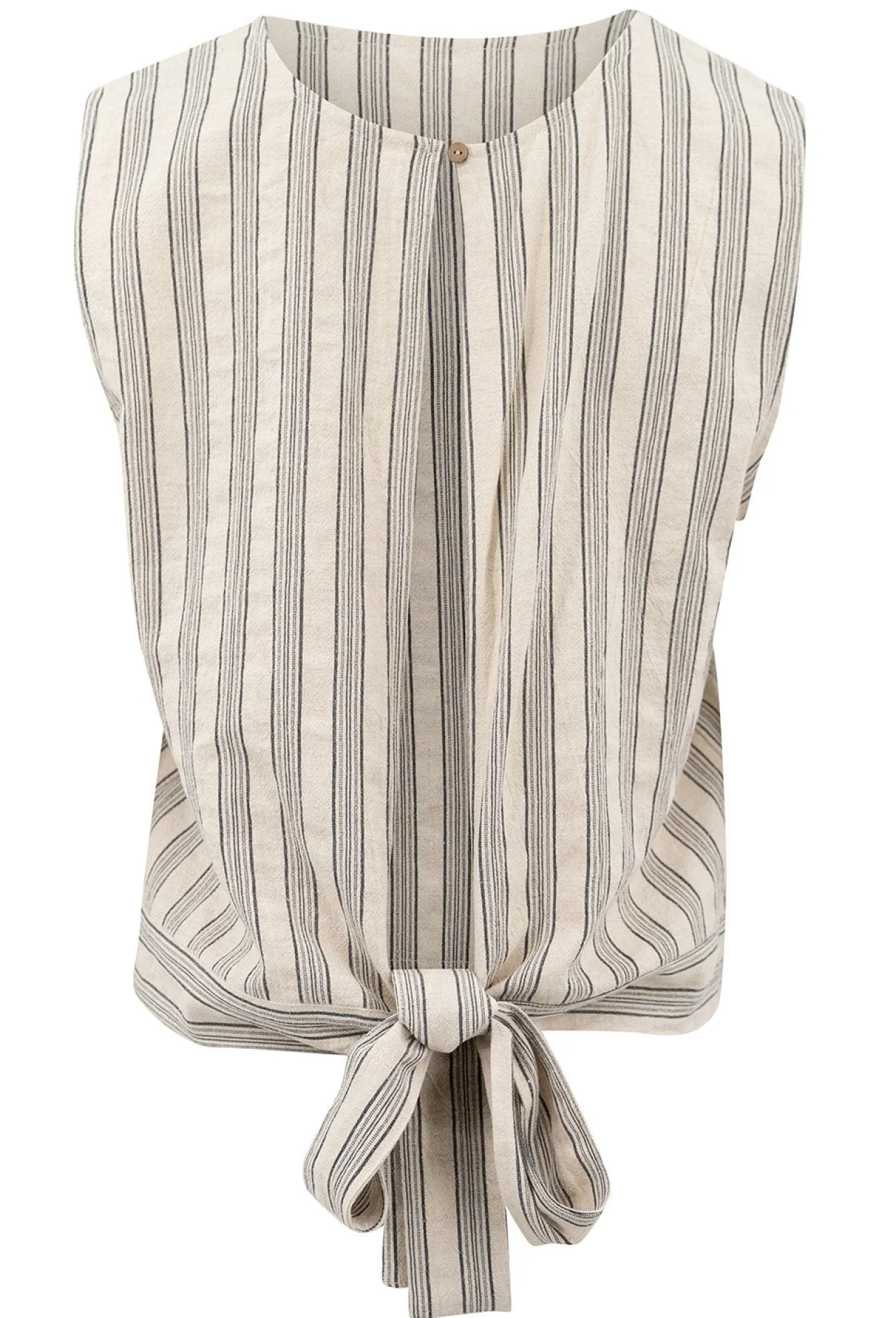 Top Ivy à rayures Beige/Noir