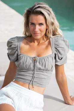 Top Sofia Khaki