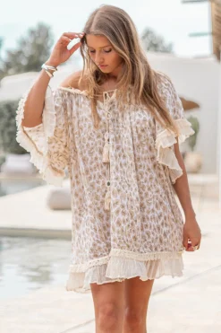 Tunique Ana Leopard Naturel
