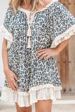 Tunique Ana Leopard Noir