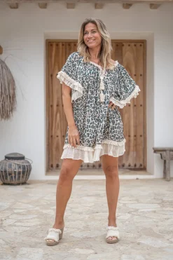 Tunique Ana Leopard Noir