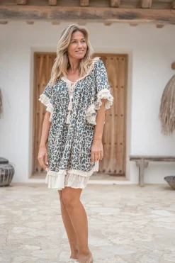 Tunique Ana Leopard Noir