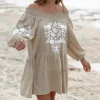 Tunique Elena Bordado Sand