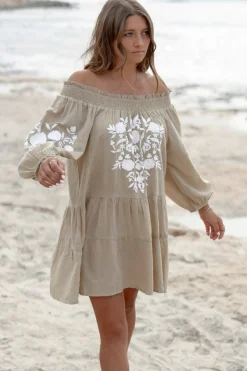 Tunique Elena Bordado Sand