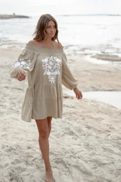 Tunique Elena Bordado Sand