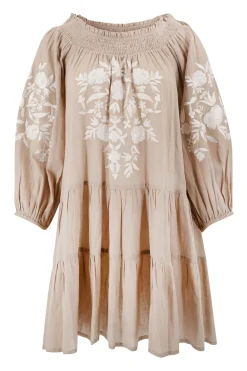 Tunique Elena Bordado Taupe clair