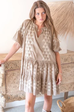 Tunique Ida Cuadros Taupe