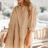 Tunique Ida Flores Taupe clair
