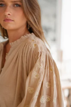 Tunique Ida Flores Taupe clair