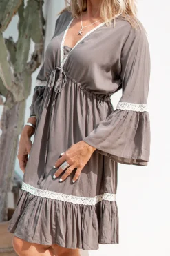 Tunique Isabella Crochet Taupe