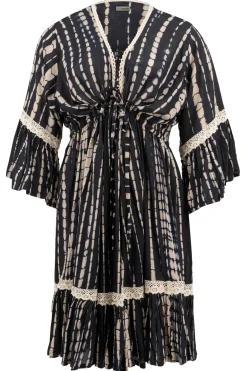 Tunique Isabella Crochet Noir Tie Dye