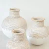 Vase Kayu Blanc cassé
