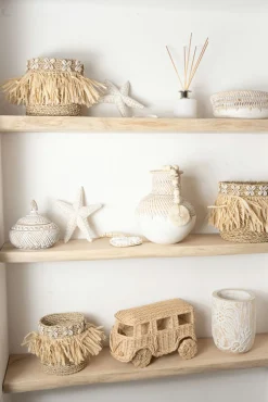 Vase Kayu Blanc cassé