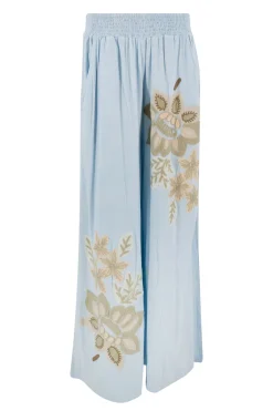 Vena Floral Pantalon bleu pâle
