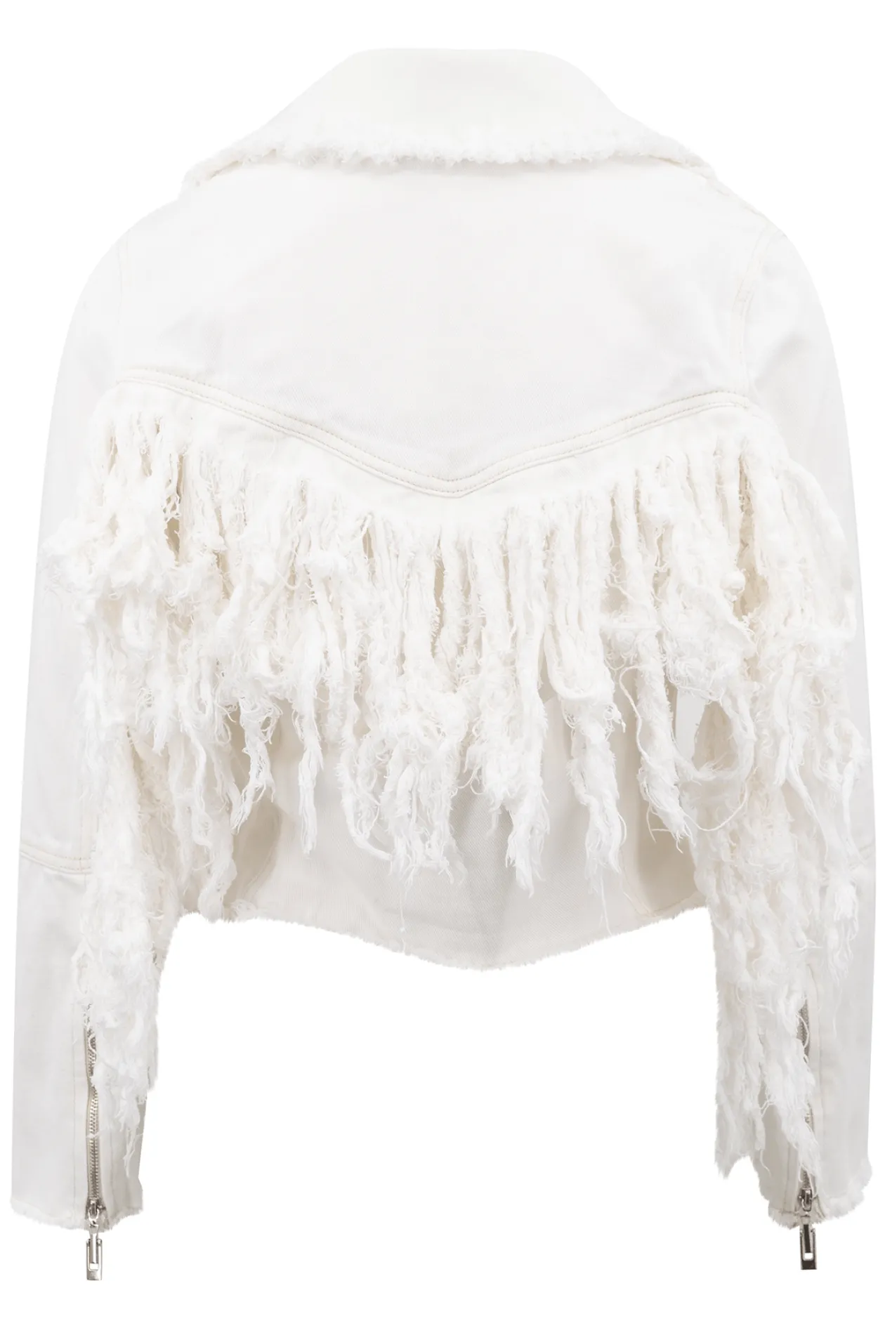 Veste Blanca Frange Blanc cassé