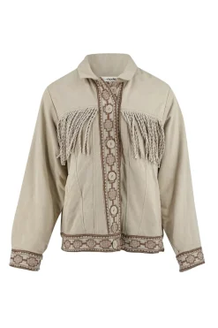 Veste courte à franges Nomad Combi Light Sand