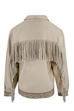Veste courte à franges Nomad Combi Light Sand