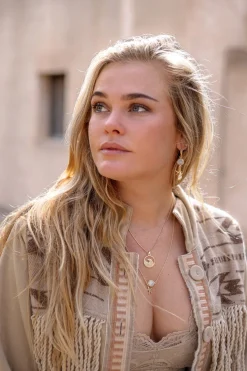 Veste courte à franges Nomad Combi Light Sand Plain