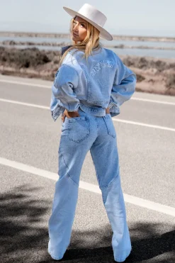 Veste en jean Miley Bleu clair