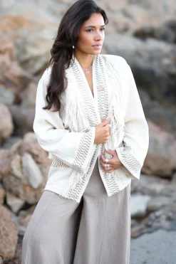 Veste kimono Esthetica Ecru