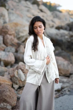 Veste kimono Esthetica Ecru