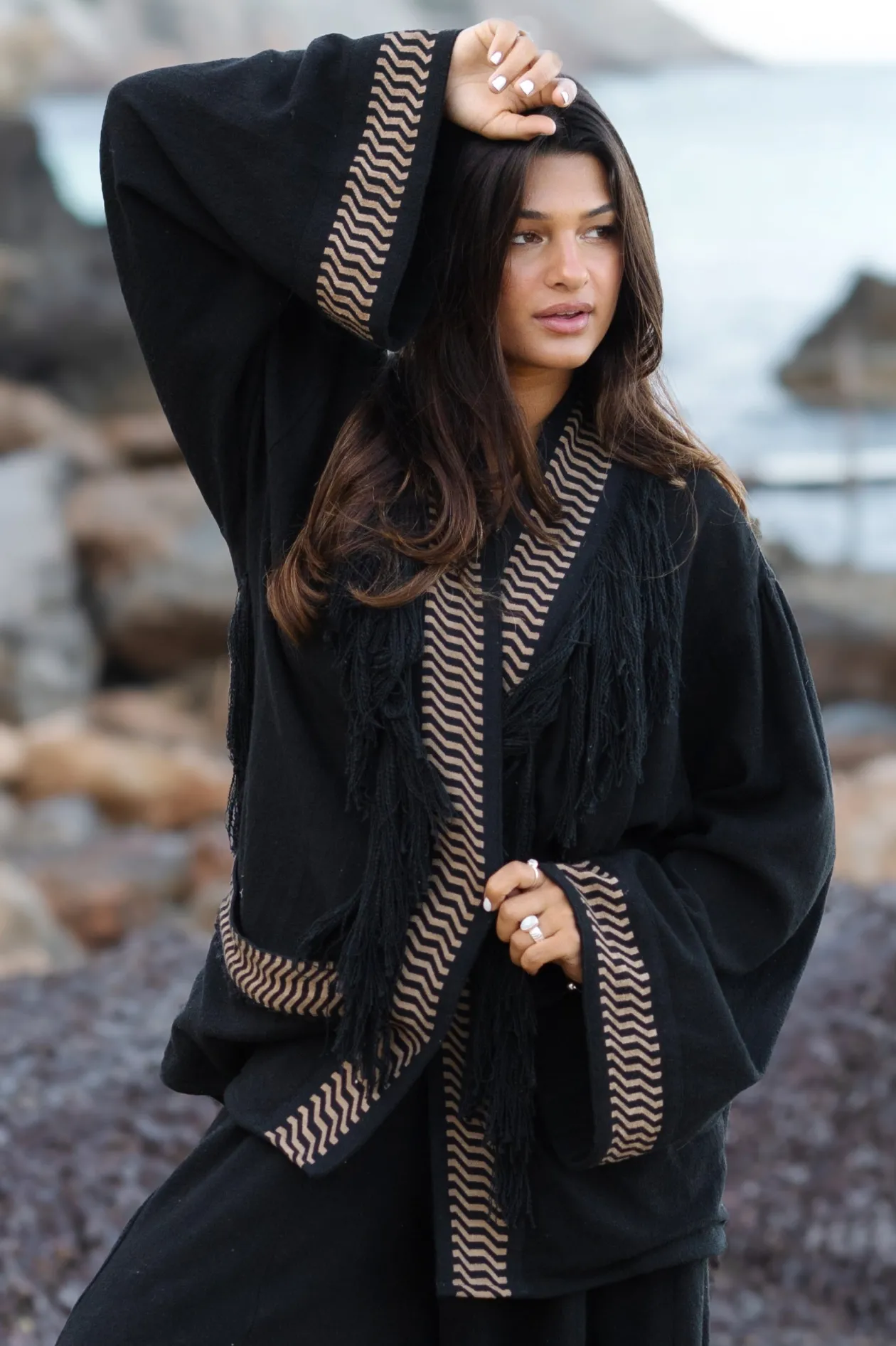 Veste kimono Esthetica Noir