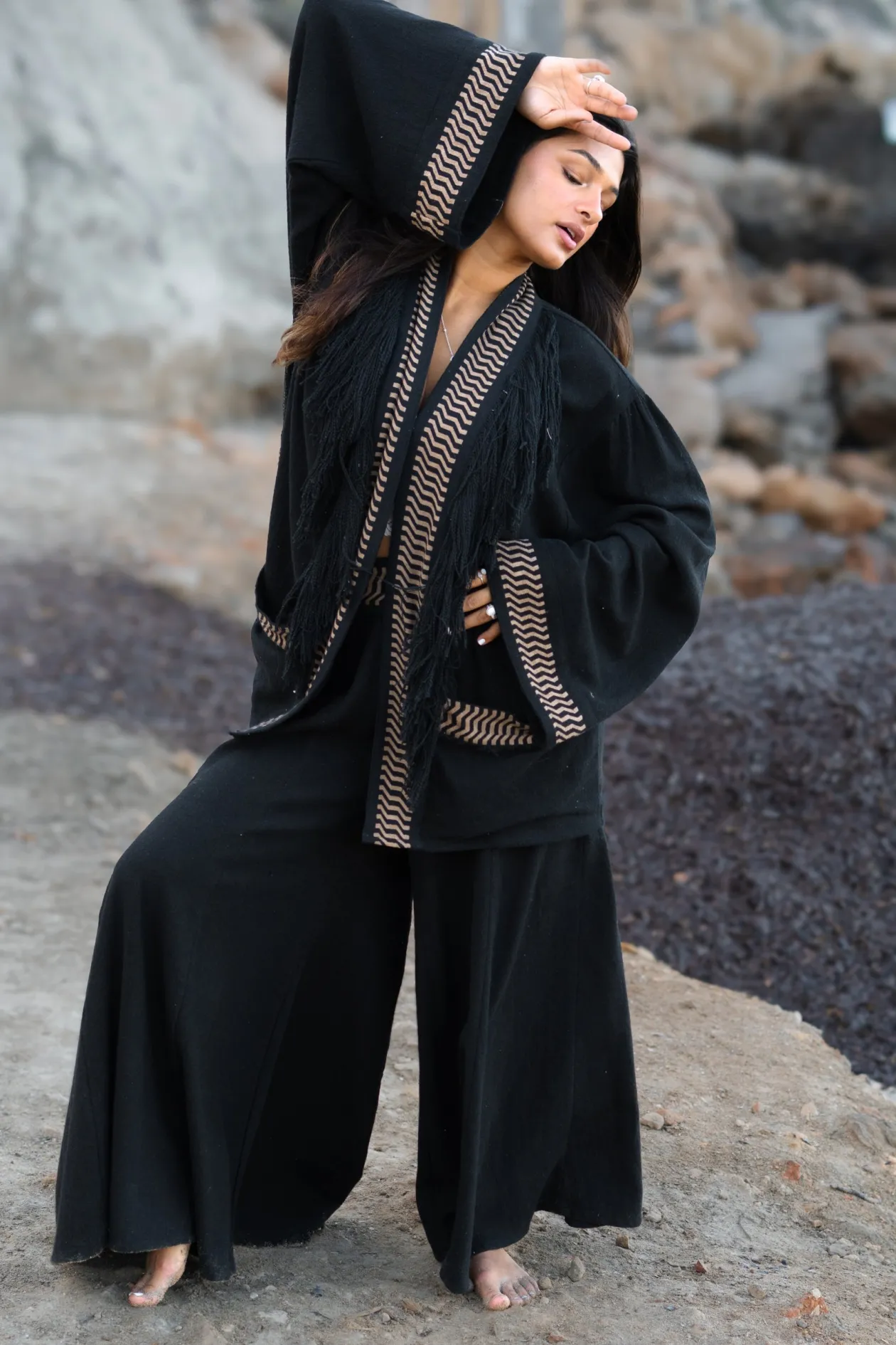 Veste kimono Esthetica Noir