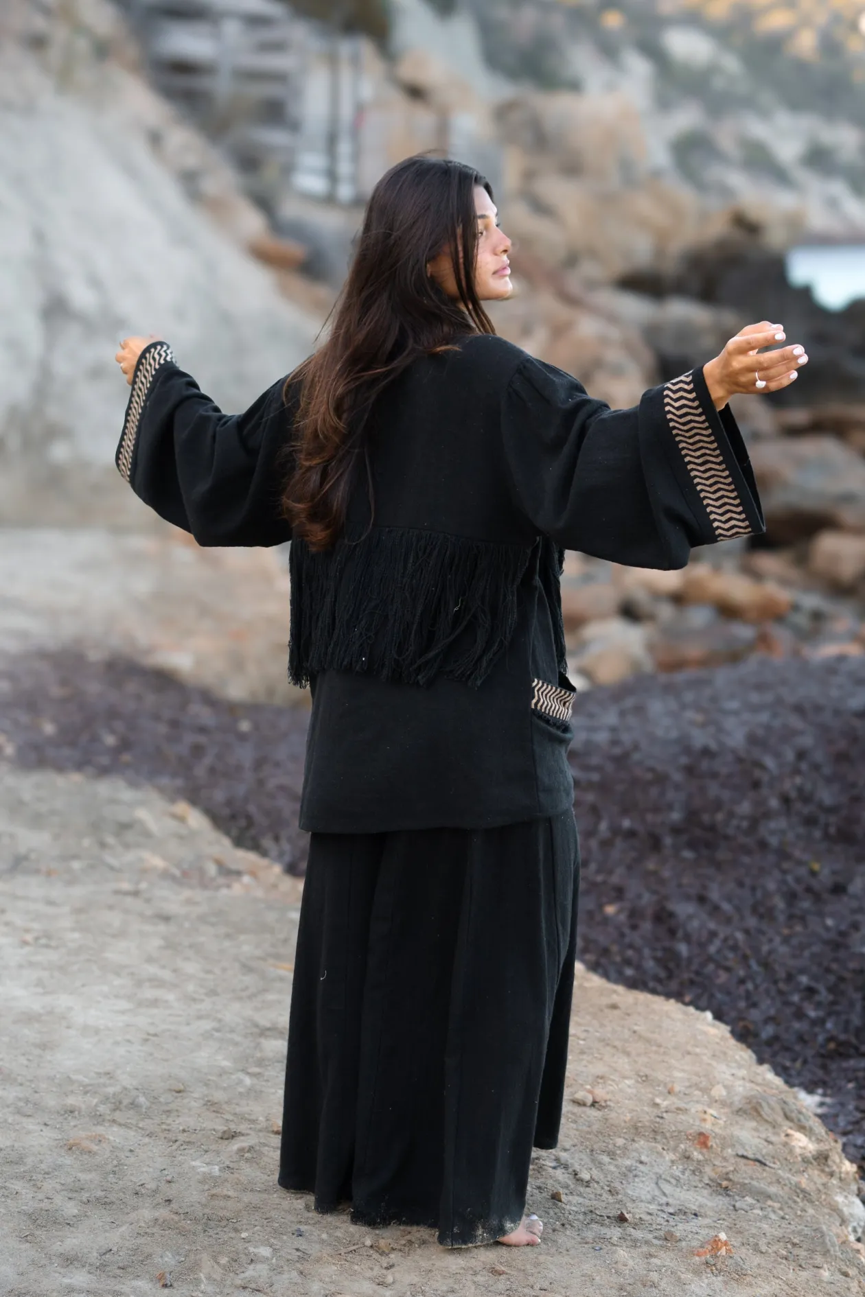 Veste kimono Esthetica Noir