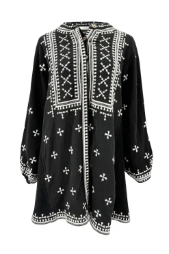 Veste longue Sonrisa Noir