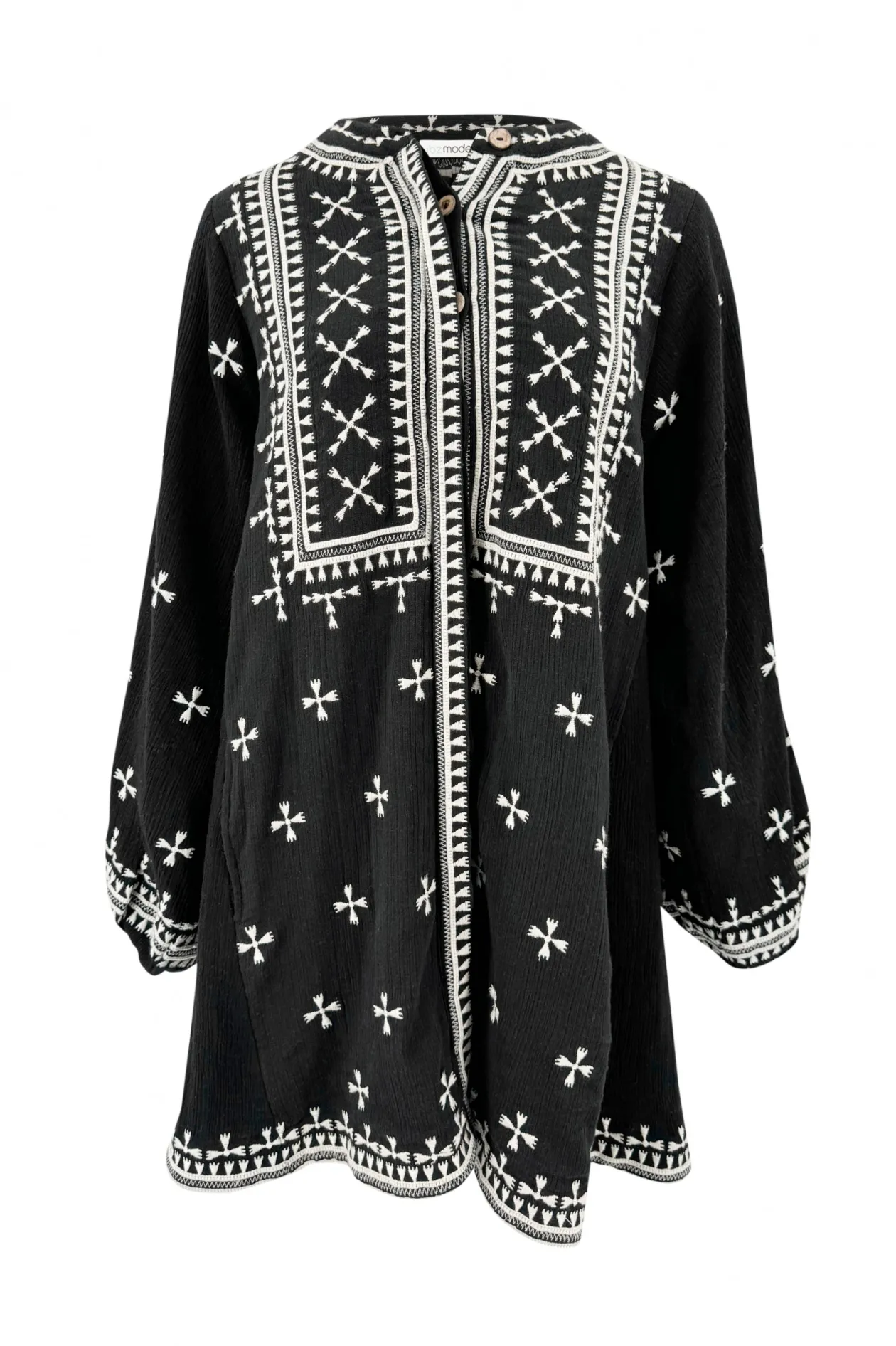 Veste longue Sonrisa Noir