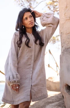 Veste longue Sonrisa Taupe